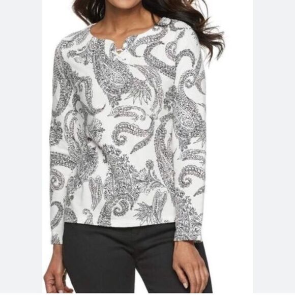ST JOHNS BY WOMEN BLOUSE SIZE M - Picture 1 of 8